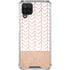 Rose Gold Herringbone Galaxy A12 Clear Case