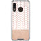 Rose Gold Herringbone Galaxy A30 Clear Case