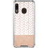 Rose Gold Herringbone Galaxy A30 Clear Case