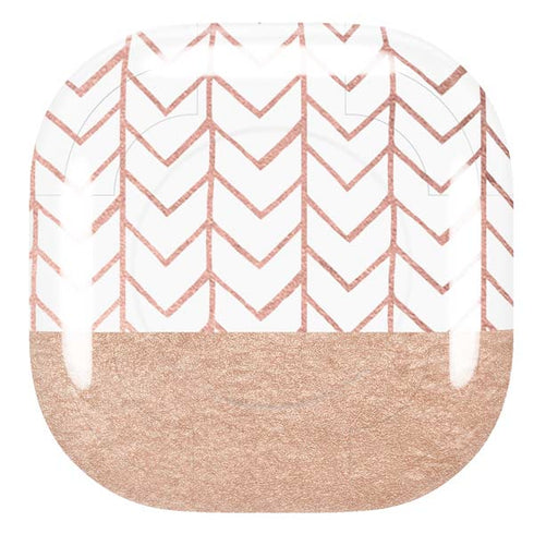 Rose Gold Herringbone Galaxy Buds Pro Skin