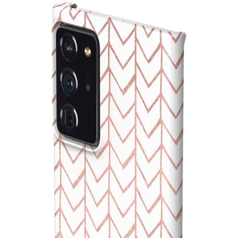 Rose Gold Herringbone Galaxy Note20 Ultra 5G Lite Case