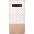 Rose Gold Herringbone Galaxy S10 Skin