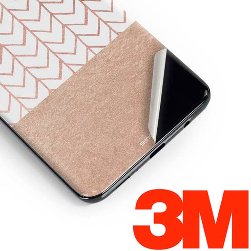 Rose Gold Herringbone Galaxy S10 Skin