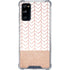 Rose Gold Herringbone Galaxy S20 FE Clear Case