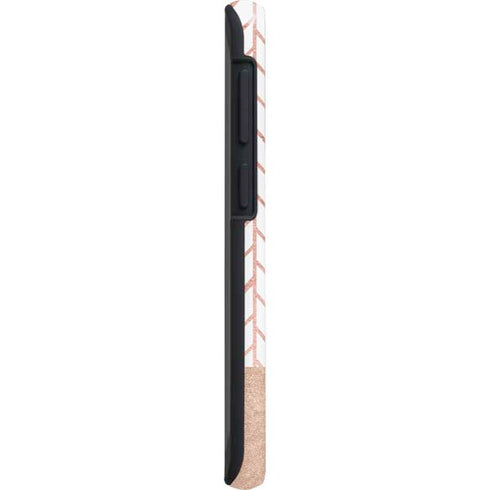 Rose Gold Herringbone Galaxy S20 Ultra 5G Pro Case