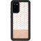 Rose Gold Herringbone Galaxy S20 Waterproof Case