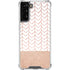 Rose Gold Herringbone Galaxy S21 FE Clear Case