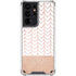 Rose Gold Herringbone Galaxy S21 Ultra 5G Clear Case