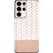 Rose Gold Herringbone Galaxy S21 Ultra 5G Skin