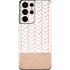 Rose Gold Herringbone Galaxy S21 Ultra 5G Skin