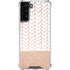 Rose Gold Herringbone Galaxy S22 Plus Clear Case