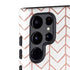Rose Gold Herringbone Galaxy S22 Ultra Pro Case