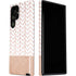 Rose Gold Herringbone Galaxy S22 Ultra Pro Case