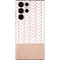 Rose Gold Herringbone Galaxy S22 Ultra Skin