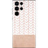 Rose Gold Herringbone Galaxy S22 Ultra Skin