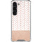 Rose Gold Herringbone Galaxy S23 Clear Case