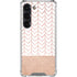 Rose Gold Herringbone Galaxy S23 Clear Case