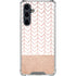 Rose Gold Herringbone Galaxy S23 FE Clear Case