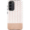 Rose Gold Herringbone Galaxy S23 Plus Pro Case