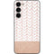 Rose Gold Herringbone Galaxy S23 Plus Skin