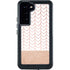 Rose Gold Herringbone Galaxy S23 Plus Waterproof Case