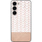 Rose Gold Herringbone Galaxy S23 Skin