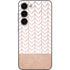 Rose Gold Herringbone Galaxy S23 Skin