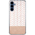 Rose Gold Herringbone Galaxy S24 Clear Case