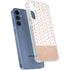 Rose Gold Herringbone Galaxy S24 Clear Case