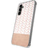 Rose Gold Herringbone Galaxy S24 Plus Clear Case
