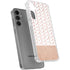 Rose Gold Herringbone Galaxy S24 Plus Clear Case