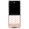 Rose Gold Herringbone Galaxy Z Flip5 5G Clear Case