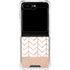 Rose Gold Herringbone Galaxy Z Flip5 5G Clear Case