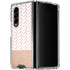 Rose Gold Herringbone Galaxy Z Fold4 5G Clear Case