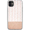 Rose Gold Herringbone iPhone 11 Clear Case