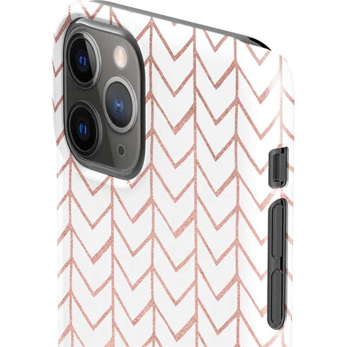 Rose Gold Herringbone iPhone 11 Pro Lite Case