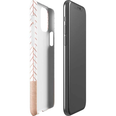 Rose Gold Herringbone iPhone 11 Pro Lite Case