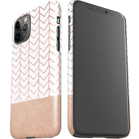 Rose Gold Herringbone iPhone 11 Pro Lite Case
