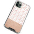 Rose Gold Herringbone iPhone 11 Pro Max Clear Case