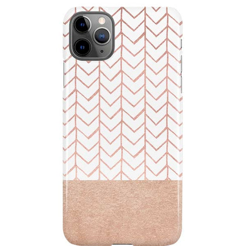 Rose Gold Herringbone iPhone 11 Pro Max Lite Case