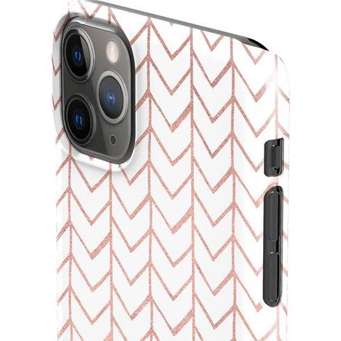 Rose Gold Herringbone iPhone 11 Pro Max Lite Case