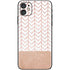 Rose Gold Herringbone iPhone 11 Skin