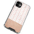 Rose Gold Herringbone iPhone 12 Clear Case