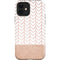 Rose Gold Herringbone iPhone 12 Impact Case