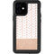 Rose Gold Herringbone iPhone 12 Mini Waterproof Case