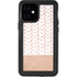 Rose Gold Herringbone iPhone 12 Mini Waterproof Case