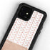 Rose Gold Herringbone iPhone 12 Mini Waterproof Case