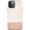 Rose Gold Herringbone iPhone 12 Pro Impact Case