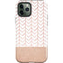 Rose Gold Herringbone iPhone 12 Pro Impact Case