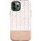 Rose Gold Herringbone iPhone 12 Pro Max Impact Case